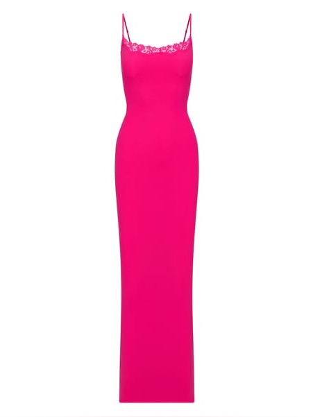 Fits Everybody Lace Long Slip Dress | Neon Rose